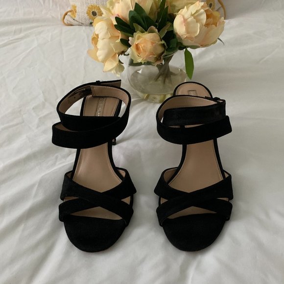 Antonio Melani Judena Women´s Black Ankle Strap Heels, Size 9 - Picture 5 of 16